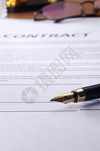 合同系列合同文件协议文书法制玻璃宏观法律钢笔文档商业背景图片