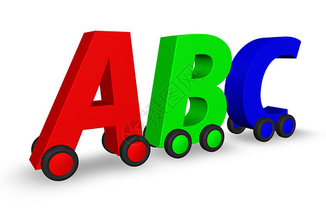 ABC字体驾驶 abc玩具字母插图错误学校公司学习车辆教育字体背景