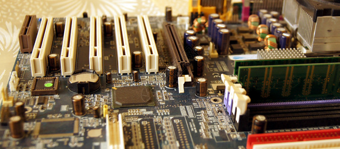 计算机主机架工程母板技术背景图片