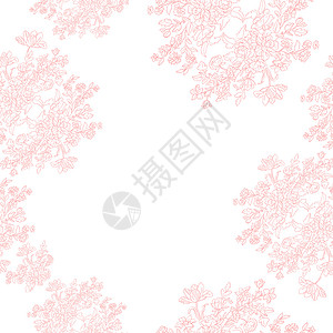 碎花复古花纹墙纸植物郁金香织物装饰品插图打印婴儿植物群玫瑰背景图片
