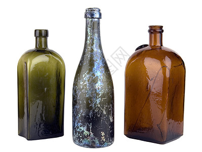 颜色的药水旧瓶剂量反射处方液体药水软膏古董医生害虫药品背景