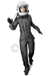 富氧空间宇航员时装服装站女性太空服头盔面具女士工艺空气星星指挥官技术队长飞机女孩背景