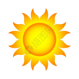 云和太阳图标Sun - 位图说明背景