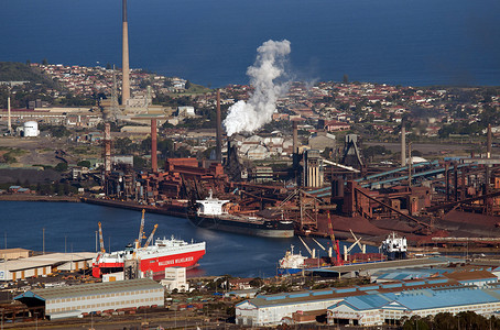 双长的工业和港口运输海洋船运天线城市码头背景图片