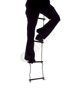 攀爬人士职业商业商务绳梯脚步插图男士绘画套装背景图片