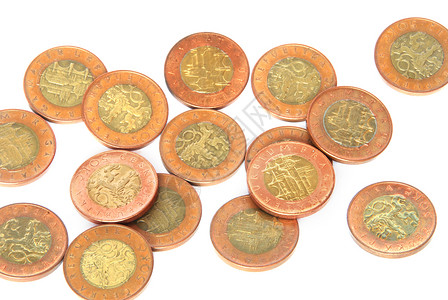 捷克货币笔记财富硬币经济金融商业王冠背景图片