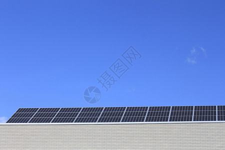 太阳面板对蓝天太阳能活力空气能源太阳能板背景图片