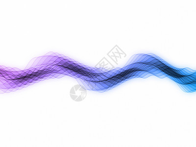 多色线条波溪流音乐紫色海浪正弦波墙纸技术示波器白色背景图片