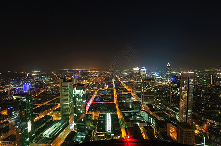 德国美因法兰克福河流旅游金融远景高层建筑夜景天空世界游客观光背景图片