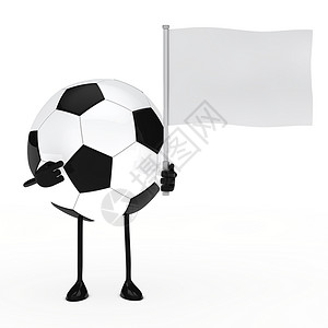 足球代表举旗背景图片