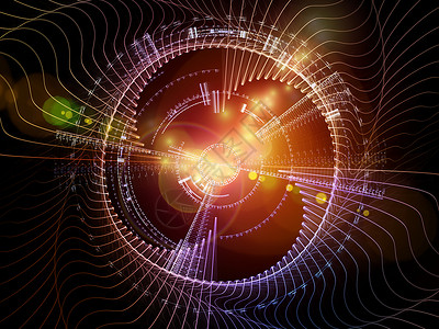 世界辐射网技术射线黄色橙子几何学网格墙纸娱乐活力背景图片