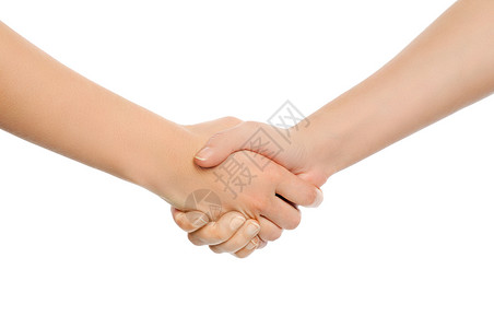 两只握手女孩合伙友谊问候语商业团队合作女士协议会议背景图片