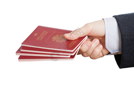 国籍手持护照身份证背景
