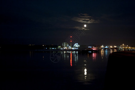 凯尔莫尔波罗的海的晚上高清图片