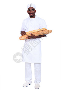 贝克徒弟 白底带面包的白底面包背景图片