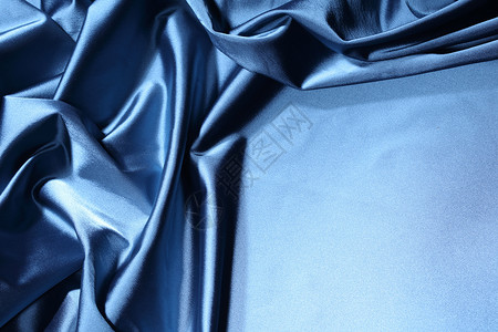 蓝蓝色柔软度寝具窗帘天鹅绒衣服热情涟漪亚麻织物高清图片