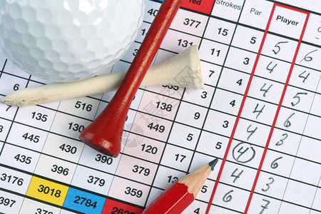 Golf 高尔夫计分卡背景图片