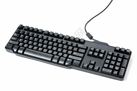 计算机键盘孤立电脑钥匙按钮白色英语背景图片