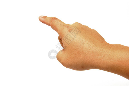按钮皮肤素材手按按钮白色棕榈皮肤拇指展示手指解决方案指甲商业背景