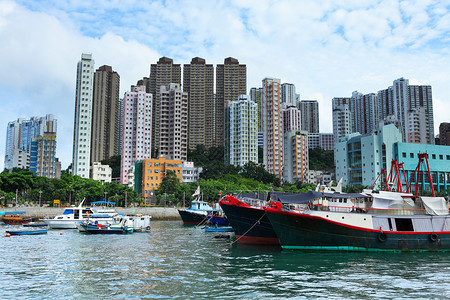 波仔微信表情包Aberdeen 香港台风避难所运输波纹海景晴天海洋交通港口风景渔夫钓鱼背景