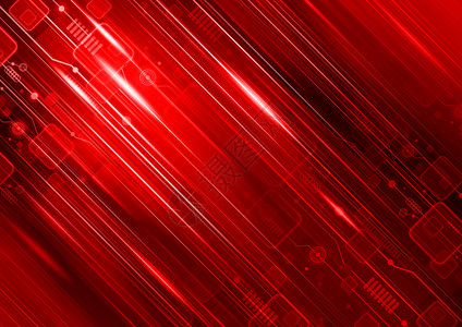 线条矢量图A 技术背景装饰图形艺术卡片网络红色纹理媒体高科技设计背景