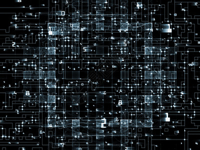 黑色网格素材电子计算数字科学运动几何学电路流动速度技术网络加工数学背景