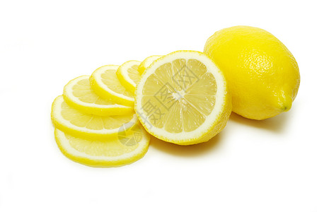 柠檬饮食果汁水果市场黄色背景图片