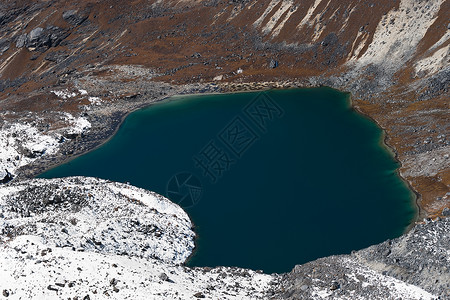 连城冠豸山离喜马拉雅山Renjo Pass不远的Angladumba湖背景