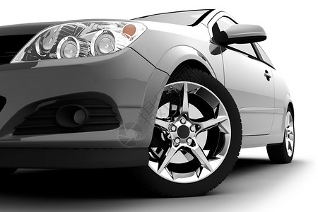 银色白色金葱粉白色背景的银色车轿车技术汽车反射发动机工作室保险杠奢华运动驾驶背景