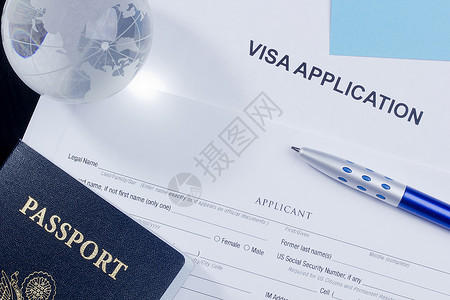 签证申请边界国家的高清图片