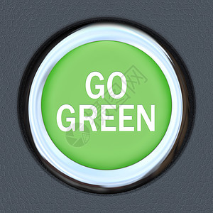 油耗Go Green - 汽车推动按钮启动器背景