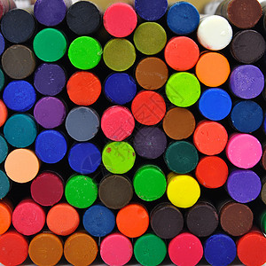 蜡笔学校用品彩虹铅笔教育染色蜡笔画背景图片