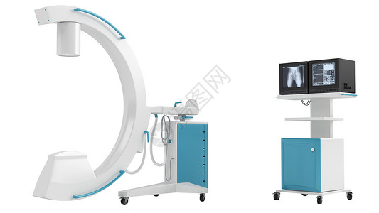 C型臂透视Carm 图像放大器插图骨科诊所外科诊断配置扫描情况脚轮屏幕背景