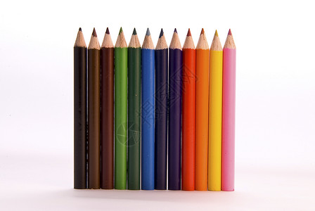 颜色艺术家睫毛膏艺术铅笔绘画标记彩色红色粉笔蜡笔背景图片