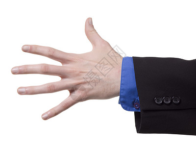 商务人士手人手符号数手手势五指商务教育警告人士背景图片