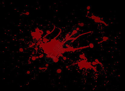 Black上的红色血溅画背景图片