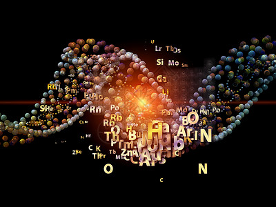 去氧核糖核酸化学沉淀物药理拼贴画学校教育科学实验室作品技术黑色原子背景