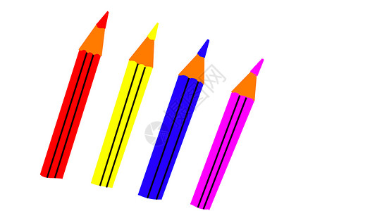四支铅笔办公室绘画商业工具写作背景图片