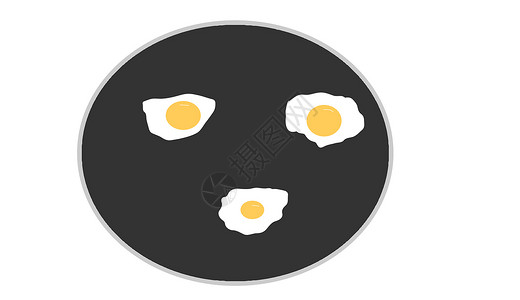 煎蛋插图食物食品背景图片