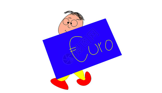 欧元漫画商业卡通片金融写作动画片背景图片