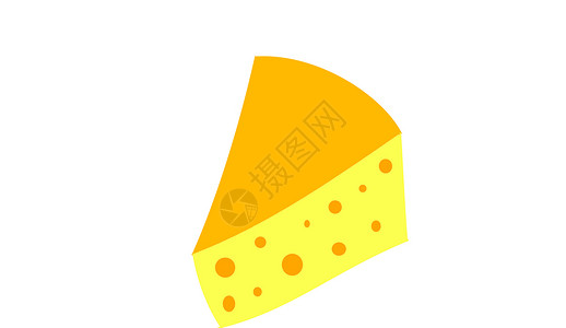 奶酪食物绘画食品插图背景图片