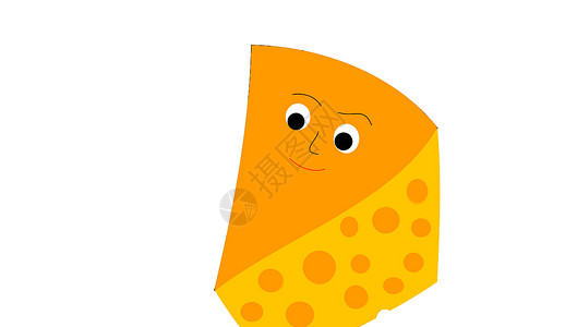 奶酪残像食品插图食物漫画背景图片