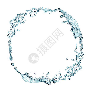 圆形气泡水框架生活方式圆圈蓝色圆形元素生态洗涤运动溪流打扫背景