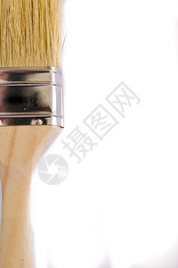 画笔icon白色背景上孤立的油漆刷家务画家合金工具工作金属头发刷子维修画笔背景