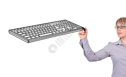 绘图键盘银行电脑水平女孩购物黑色钥匙指板宏观数字背景图片