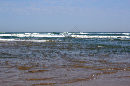 海滩荒野海洋波浪冲浪风暴地平线明信片娱乐旅游海岸线背景图片