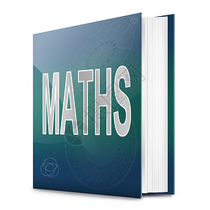 数学封面数学书课程学习方程白色计算班级插图蓝色知识公式背景