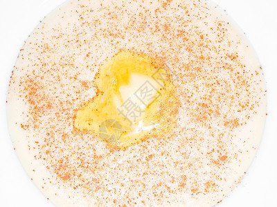 在深碗里煮粥 含黄油眼服务燕麦稀饭奶油午餐饮食盘子桌子营养纤维背景图片