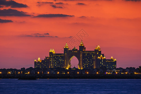 阿联酋迪拜亚特兰蒂斯酒店 2012年11月17日天堂酒店国家游客棕榈建筑学奢华国际地标建筑背景图片