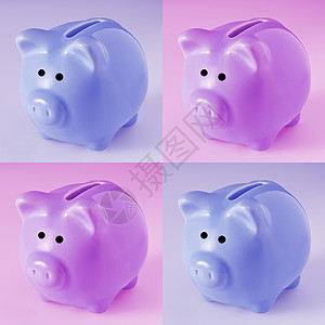 收颜色猪头银行设计制品金融基金情况口袋银行业储蓄玩具资金退休背景